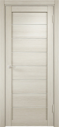 Межкомнатная дверь ЭКО 04, остеклённая, беленый дуб мелинга