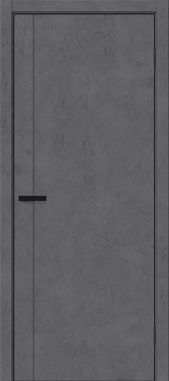 Межкомнатная дверь экошпон Bravo Браво-0.10 П, глухая, Slate Art