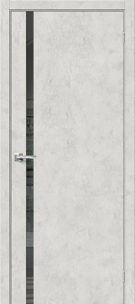 Межкомнатная дверь экошпон Bravo Браво-1.55, остекленная, Look Art