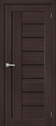 Межкомнатная дверь экошпон Bravo Браво-29 Wenge Melinga Black Shine