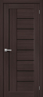Межкомнатная дверь экошпон Bravo Браво-29 Wenge Melinga Black Shine