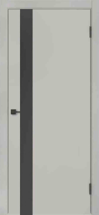 Межкомнатная дверь экошпон Luxor ДП-46, остекленная, Grey Silk
