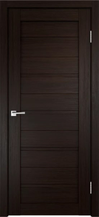 Межкомнатная дверь экошпон Velldoris Duplex 0, глухая, венге 900x2000