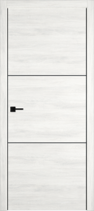 Межкомнатная дверь экошпон VFD URBAN 2, глухая, Nord Vellum, Black Mould