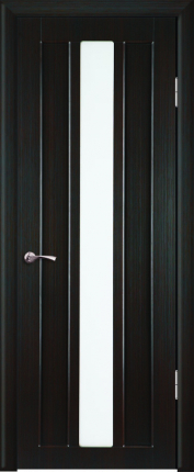 Межкомнатная дверь Элита, остеклённая, венге полосатый