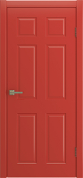Межкомнатная дверь эмаль BARSELONA глухая красный