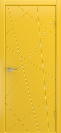 Межкомнатная дверь эмаль FIESTA глухая желтый 900x2000