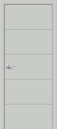 Межкомнатная дверь эмаль Граффити-1, глухая, Grace серый 900x2000