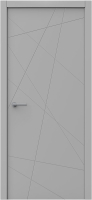 Межкомнатная дверь эмаль Line 2, глухая, графит