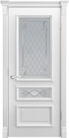 Межкомнатная дверь эмаль Luxor Калипсо, остеклённая, белый