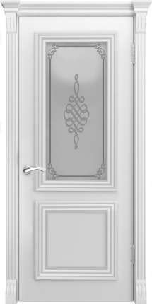 Межкомнатная дверь эмаль Luxor Торес, остеклённая, белый 900x2000