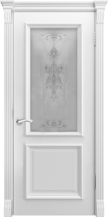 Межкомнатная дверь эмаль Luxor Вита, остеклённая, белый