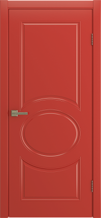 Межкомнатная дверь эмаль OLIVIA глухая красный 900x2000