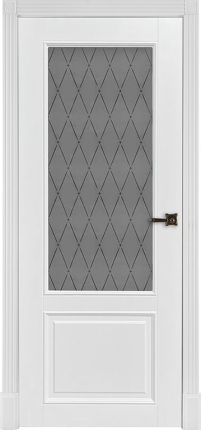 Межкомнатная дверь эмаль Regidoors Классик 4, остеклённая, белая 900x2000