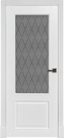 Межкомнатная дверь эмаль Regidoors Классик 4, остеклённая, белая