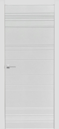 Межкомнатная дверь эмаль Regidoors S11h, глухая, белая 900x2000