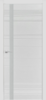 Межкомнатная дверь эмаль Regidoors S11h, остеклённая, белое стекло, белая