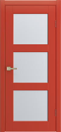 Межкомнатная дверь эмаль RIM остекленная красный