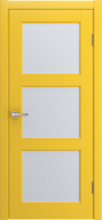 Межкомнатная дверь эмаль RIM остекленная желтый