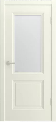 Межкомнатная дверь эмаль Шейл Дорс SHELLY 2, остекленная, шампань