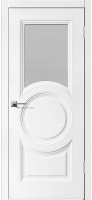 Межкомнатная дверь эмаль Шейл Дорс SHELLY 8, остекленная, белый