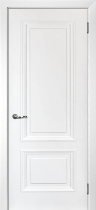 Межкомнатная дверь эмаль Текона Смальта-102, глухая, Сапфир Ral 9003 белый