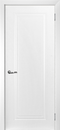 Межкомнатная дверь эмаль Текона Смальта-103, глухая, Сапфир Ral 9003 белый