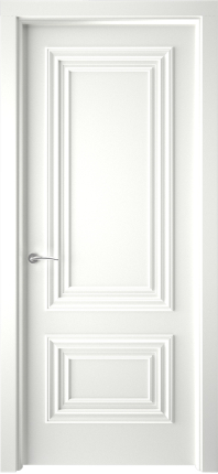 Межкомнатная дверь эмаль Текона СМАЛЬТА 19, глухая, белый Ral 9003