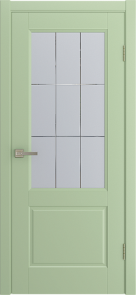 Межкомнатная дверь эмаль TESSORO остекленная фисташка 900x2000