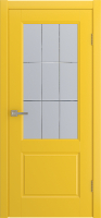 Межкомнатная дверь эмаль TESSORO остекленная желтый