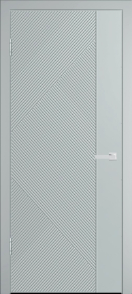 Межкомнатная дверь эмаль WanMark Синди-13 глухая RAL7047 серый