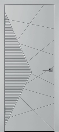 Межкомнатная дверь эмаль WanMark Синди-2 глухая RAL7047 серый