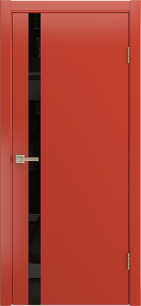 Межкомнатная дверь эмаль ZERRO остекленная красный