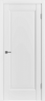 Межкомнатная дверь экошпон VFD Emalex 1, глухая, белый Ice 900x2000