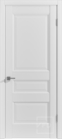 Межкомнатная дверь экошпон VFD Emalex 3, глухая, белый Ice