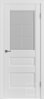 Межкомнатная дверь Emalex 3, остекленная, белый