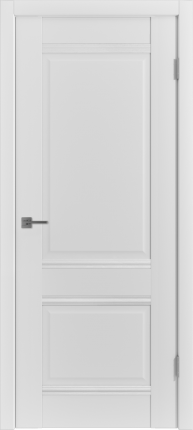Межкомнатная дверь экошпон VFD Emalex EC 2, глухая, белый Ice 900x2000