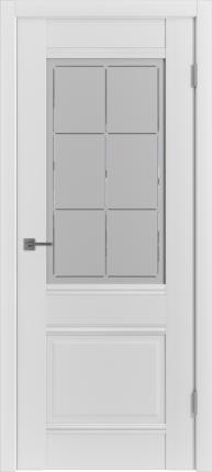 Межкомнатная дверь Emalex EC 2, остекленная, белый