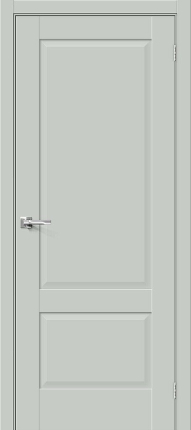 Межкомнатная дверь эмалит Bravo Прима-12, глухая, Grey Matt 900x2000