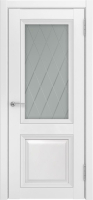 Межкомнатная дверь эмалит Luxor Лу-162, остекленная, белый