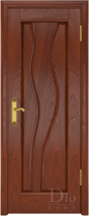 Межкомнатная дверь шпонированная DioDoor Энжел, глухая, красное дерево 900x2000