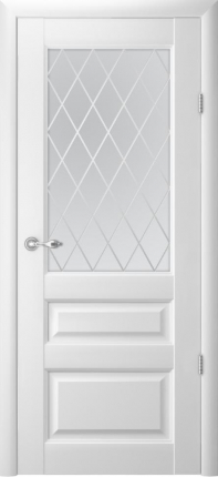 Межкомнатная дверь Эрмитаж 2 остеклённая белый 900x2000