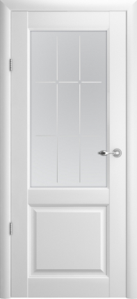 Межкомнатная дверь Эрмитаж 4 остеклённая белый 900x2000