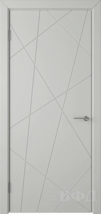 Межкомнатная дверь эмаль VFD Флитта 26ДГ02, глухая, Cotton светло-серый