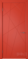 Межкомнатная дверь эмаль VFD Флитта, глухая, красный