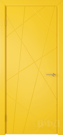 Межкомнатная дверь VFD Флитта, глухая, желтый