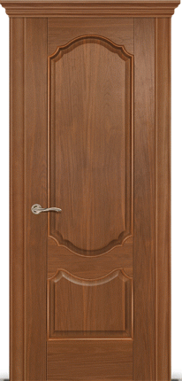 Межкомнатная дверь шпонированная Ситидорс Гиацинт, глухая, американский орех 900x2000