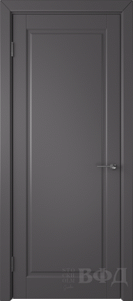 Межкомнатная дверь VFD Гланта, глухая, графит