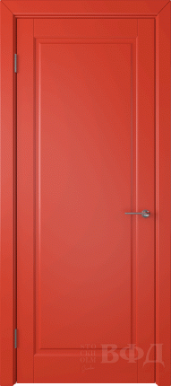 Межкомнатная дверь эмаль VFD Гланта, глухая, красный
