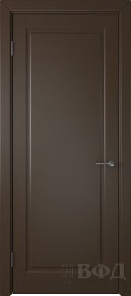 Межкомнатная дверь эмаль VFD Гланта, глухая, шоколад
